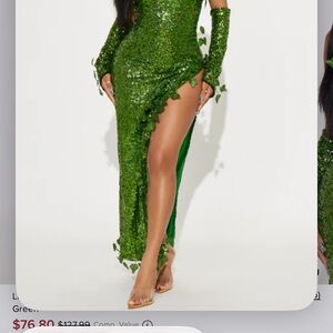 Green Sequin Poison Ivy Costume